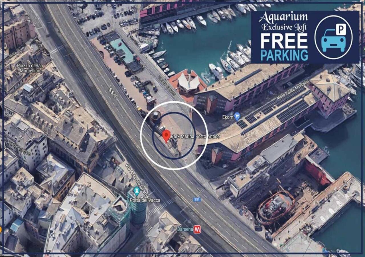 Aquarium Exclusive Loft - Private Parking Apartment เจนัว ภายนอก รูปภาพ